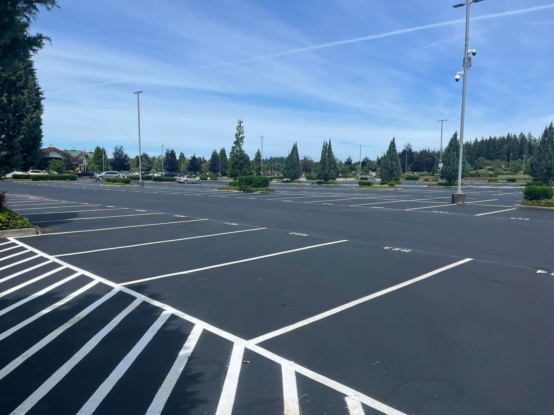 Parking lot maintenance project