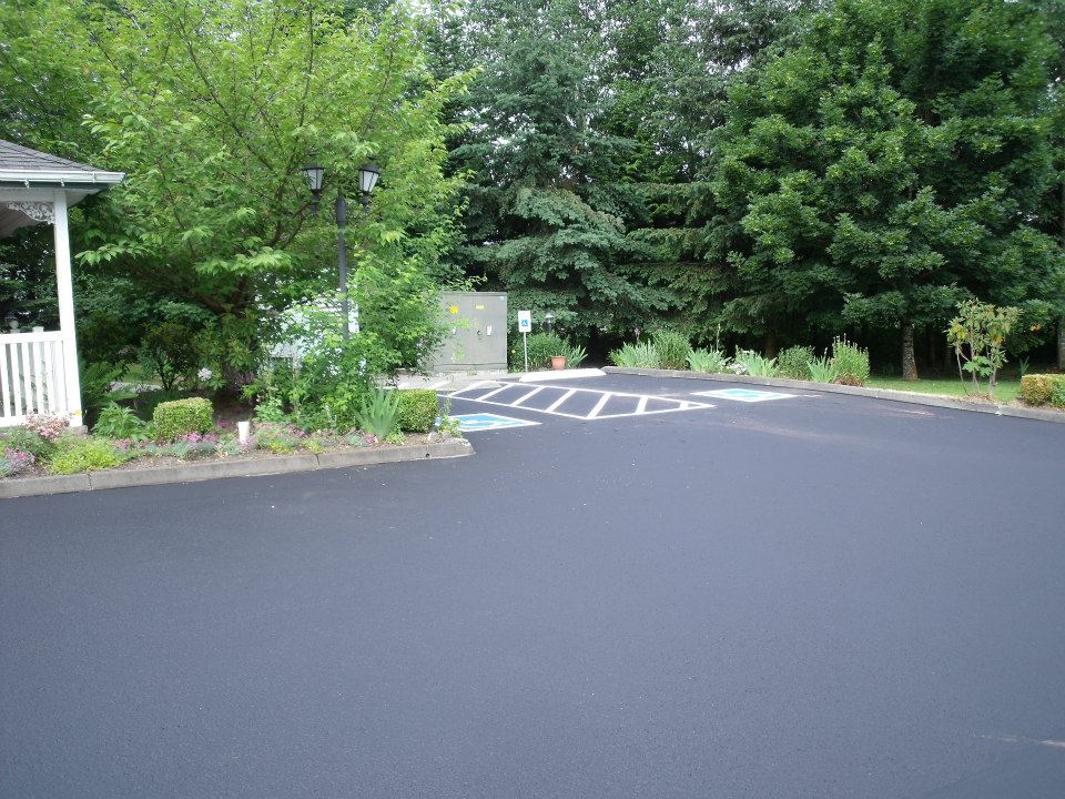 Fresh blacktop and clean finish